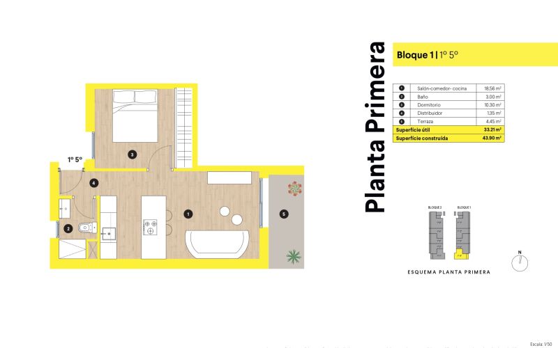 APARTAMENTO DE 1 HABITACIÓN CON TERRAZA. PLAZA DE PARKING Y TRASTERO. PISCINA COMUNITARIA