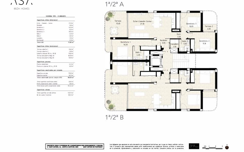 APARTAMENTOS DE 3 HABITACIONES , PARKING Y PISCINA